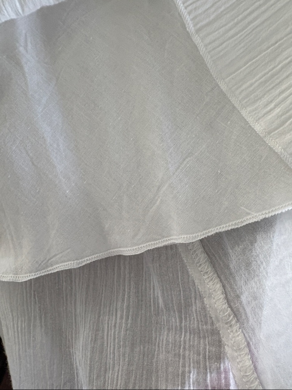 Alfred Dunner White Lined Gauze Maxi Skirt - Picture 5 of 8